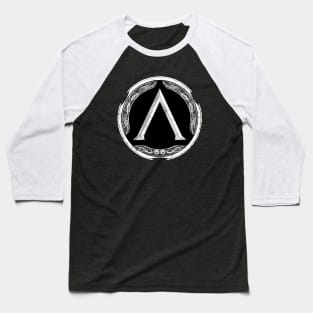 Spartan Warrior Symbol Baseball T-Shirt